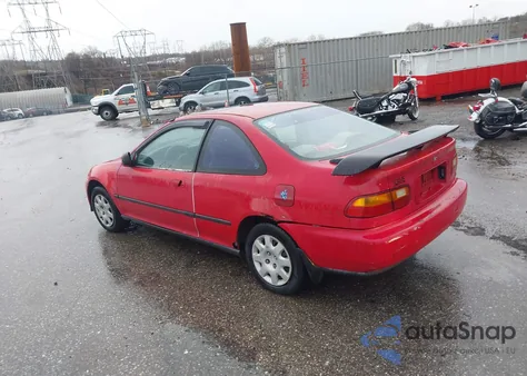 1993 Honda Civic Ex из США, поврежденный, VIN 1HGEJ1269PL045099